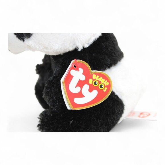 Ty Beanie Boos Paris Panda Plush Unicorn Horn Birthday March 12 Sparkly Eyes Toy - Picture 5 of 8